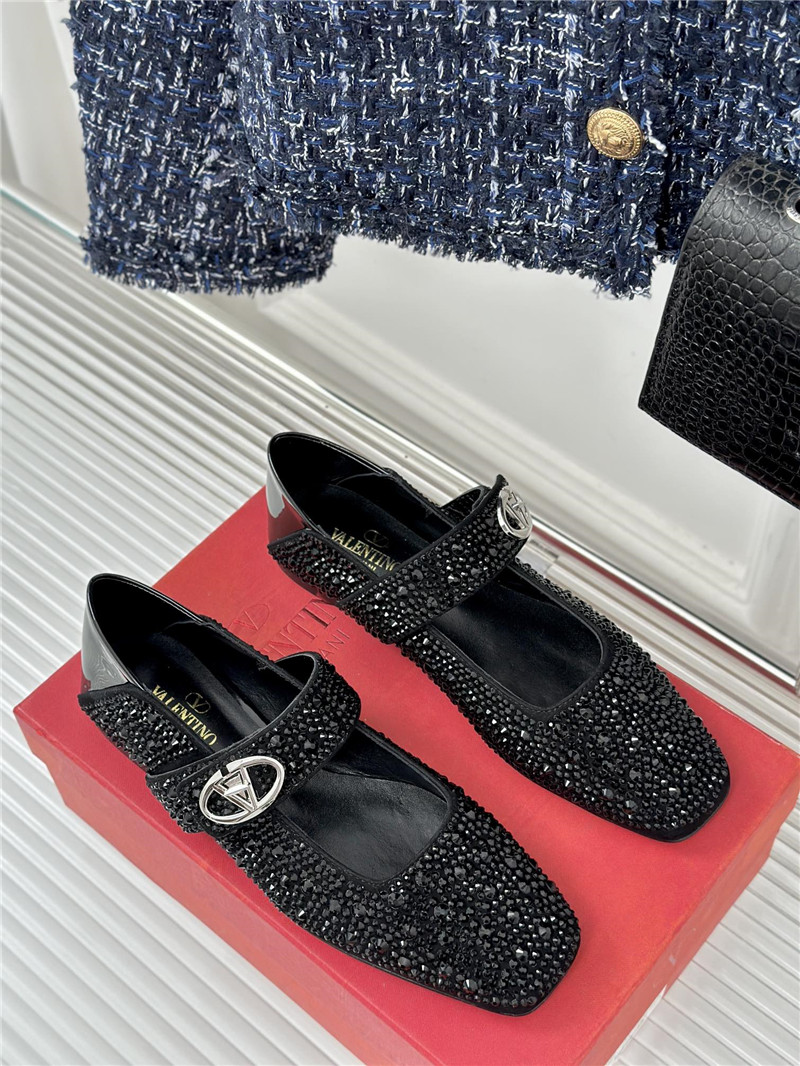 valentino metal v buckle mary jane shoes replica designer shoes
