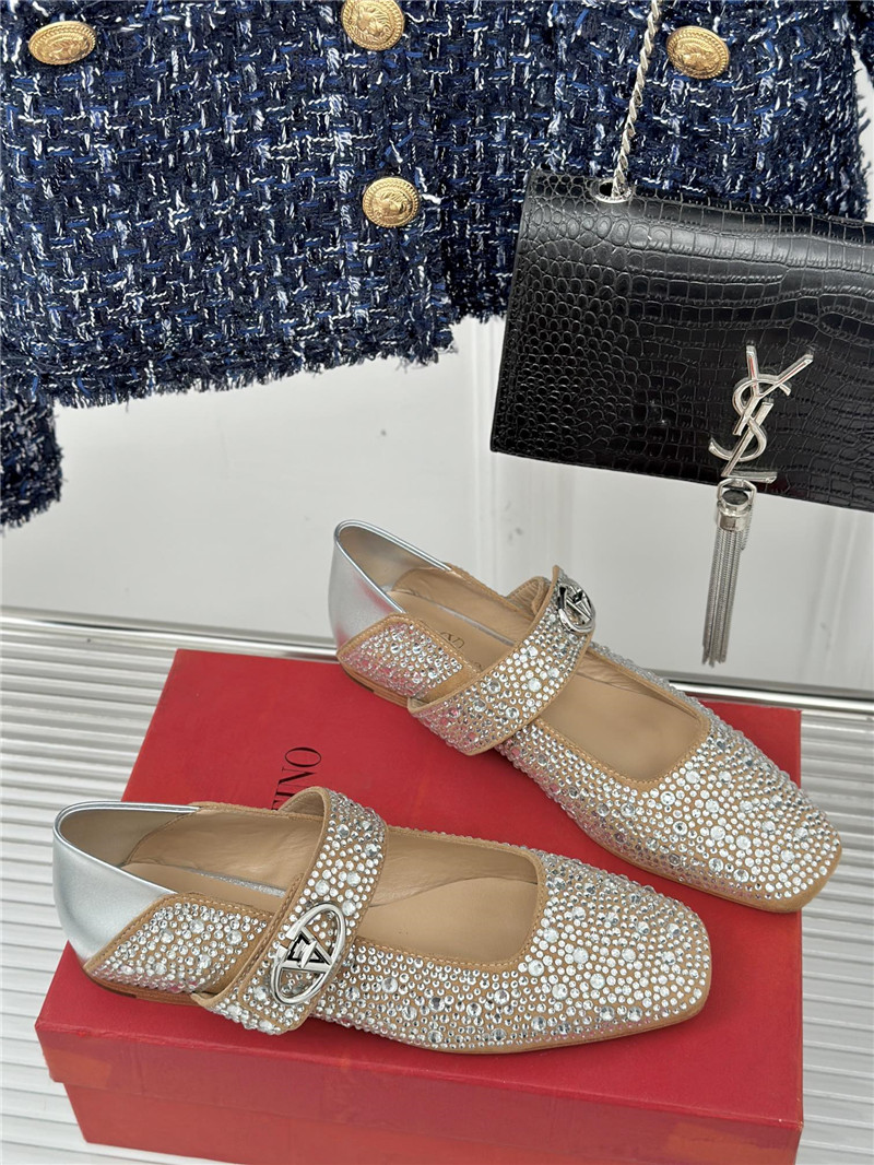valentino metal v buckle mary jane shoes replica designer shoes