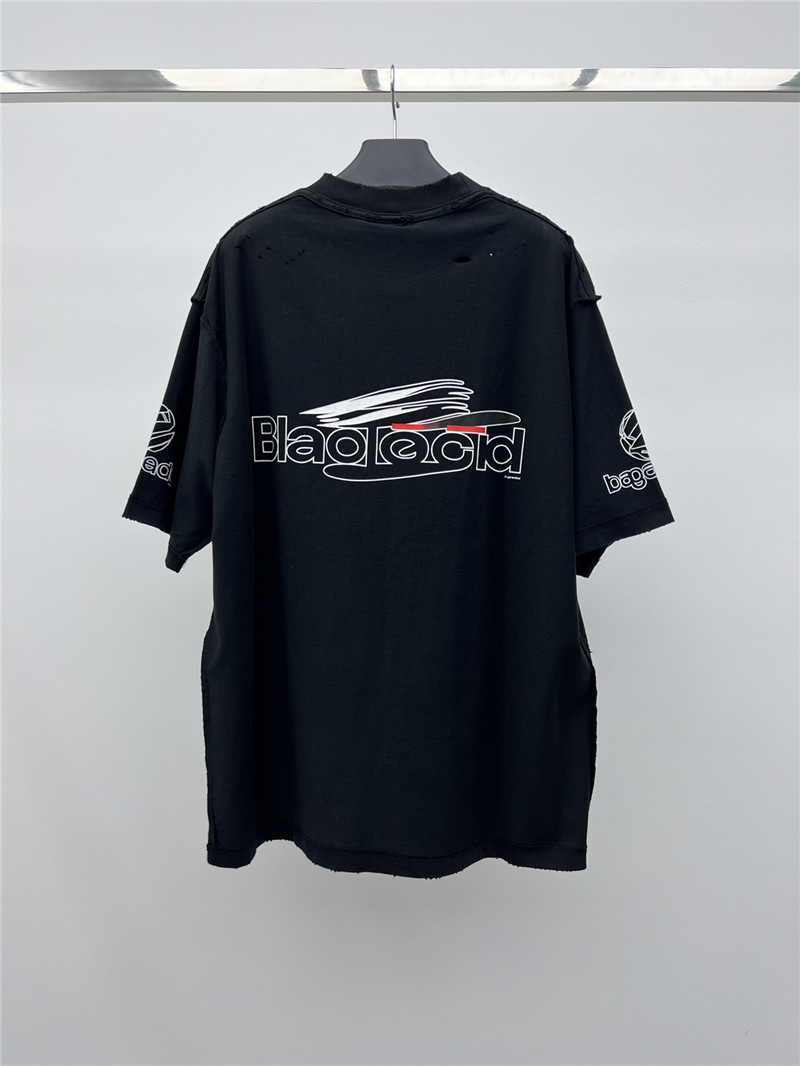 Ba1en*iaga ripped printed t-shirt replica d&g clothing