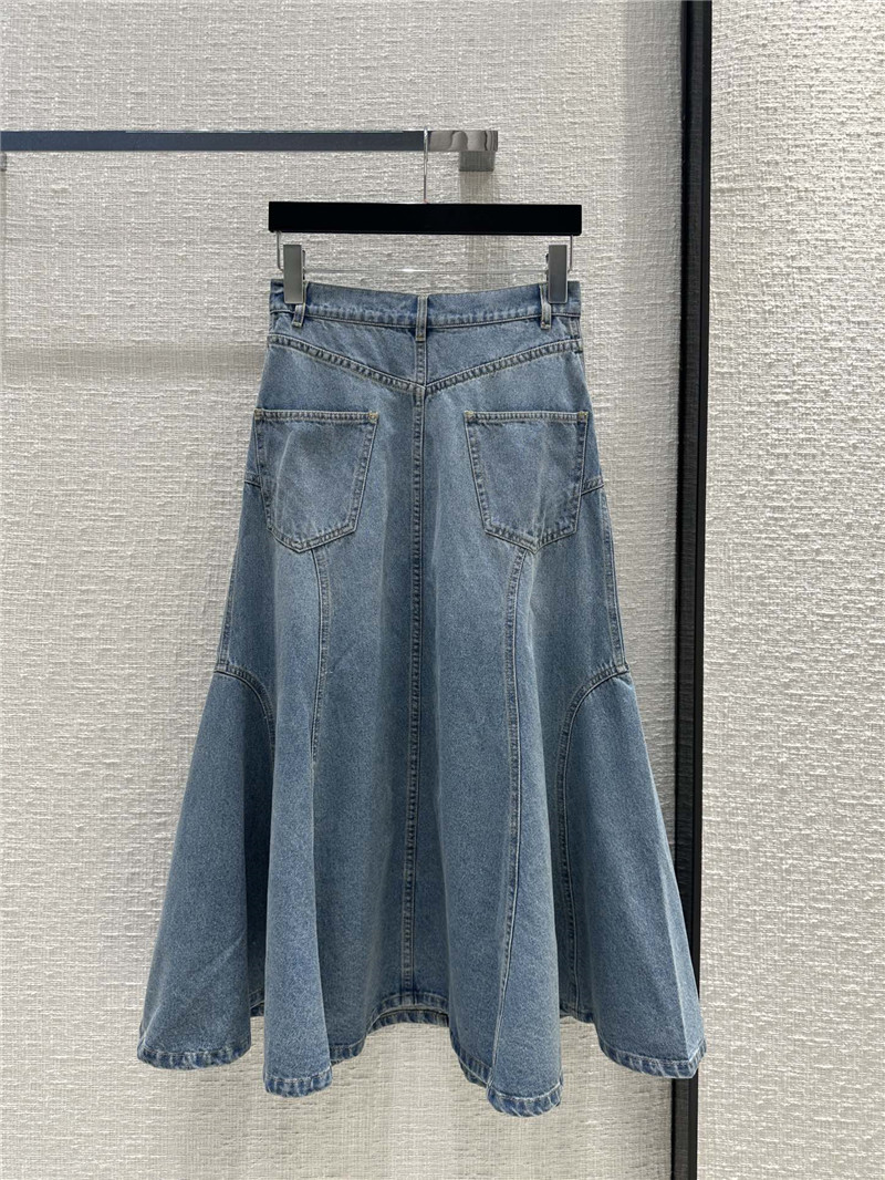 Chloé hollow embroidered denim skirt replica d&g clothing
