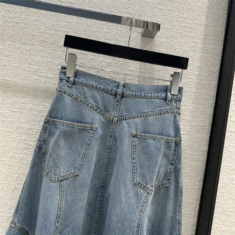 Chloé hollow embroidered denim skirt replica d&g clothing