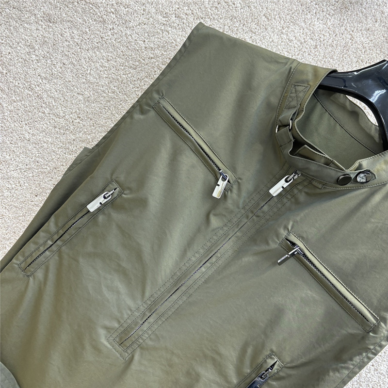 Bv*b*rry stand collar work style sleeveless dress replica clothes