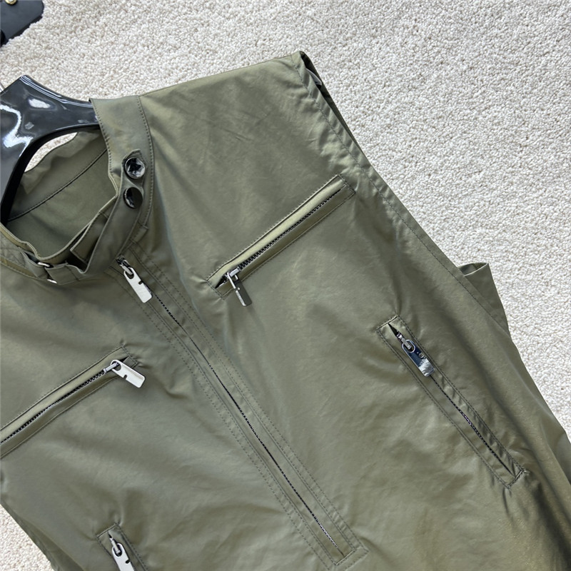 Bv*b*rry stand collar work style sleeveless dress replica clothes