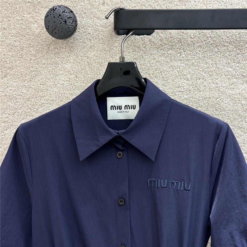 miumiu metal buckle waist short dress replica designer clothes