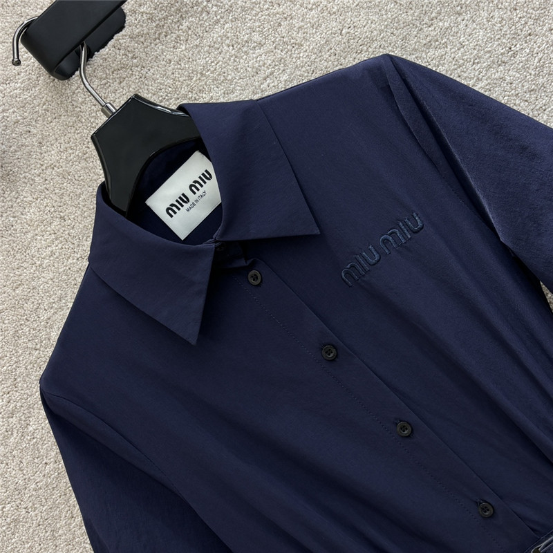 miumiu metal buckle waist short dress replica designer clothes