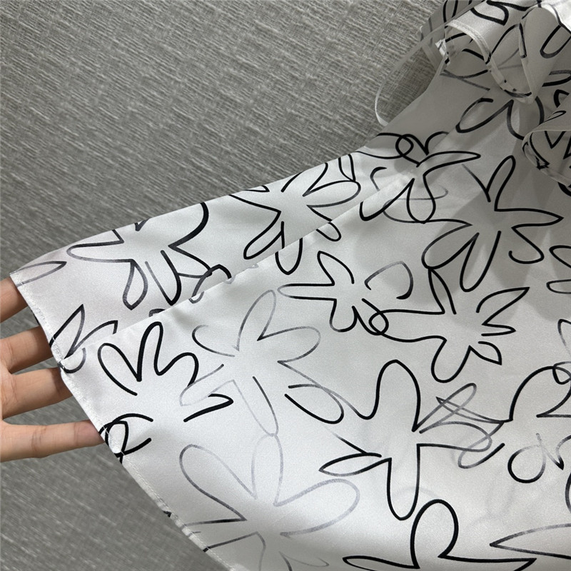 Chloé elegant floral graffiti print silk shirt replica clothing sites