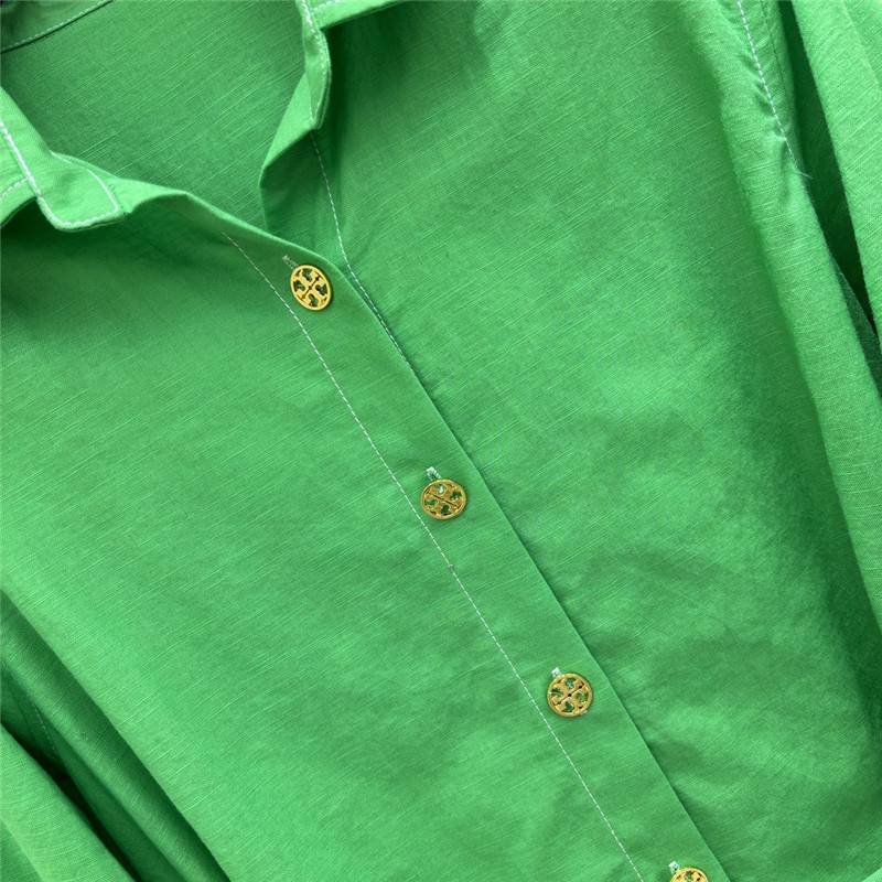 Tory Burch linen lapel shirt cheap replica designer clothes