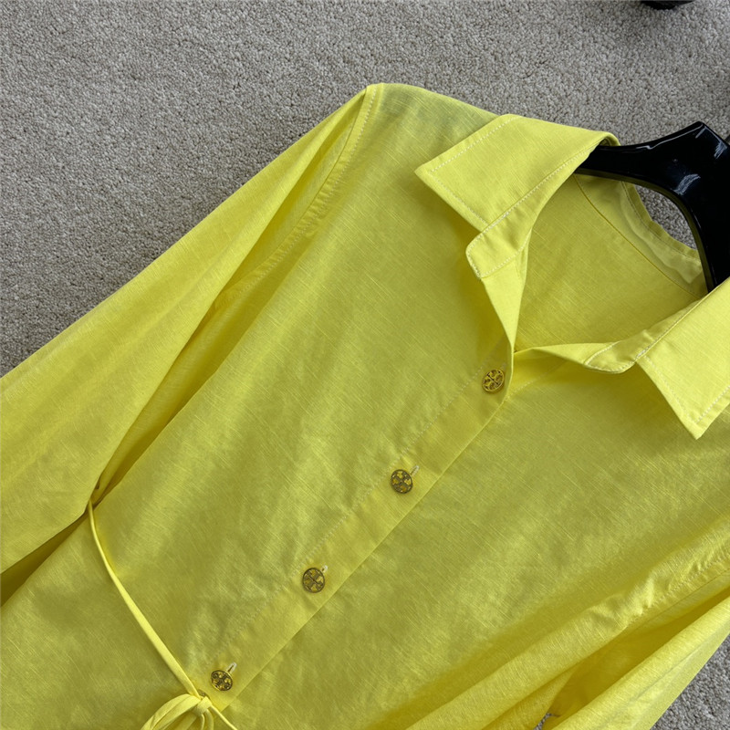 Tory Burch linen lapel shirt cheap replica designer clothes