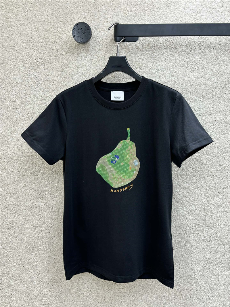 Burberry hot diamond pattern short-sleeved T-shirt replica clothes