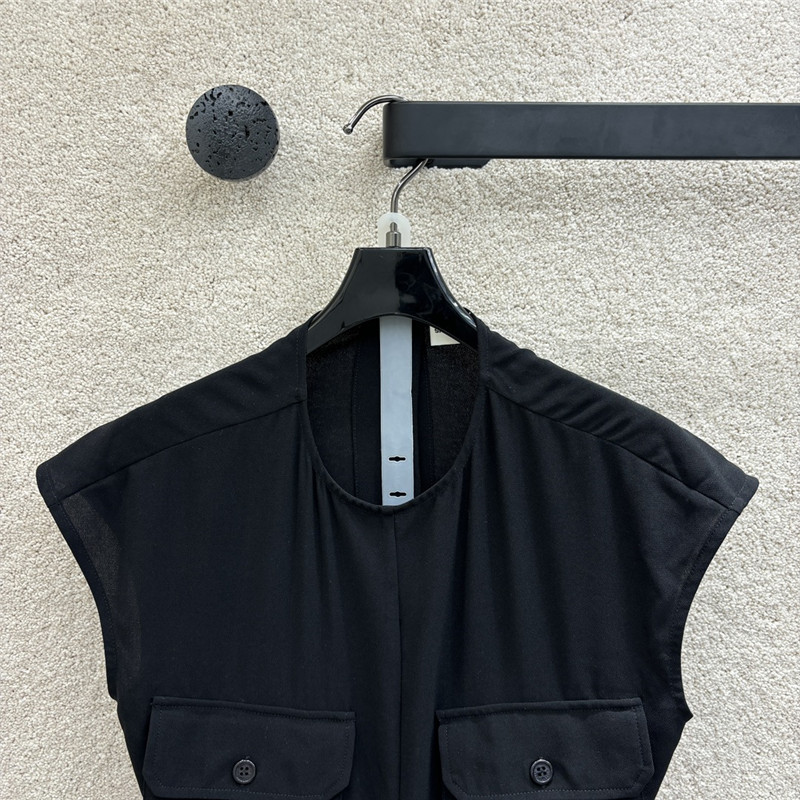 YSL belted sleeveless sundress replica designer clothes