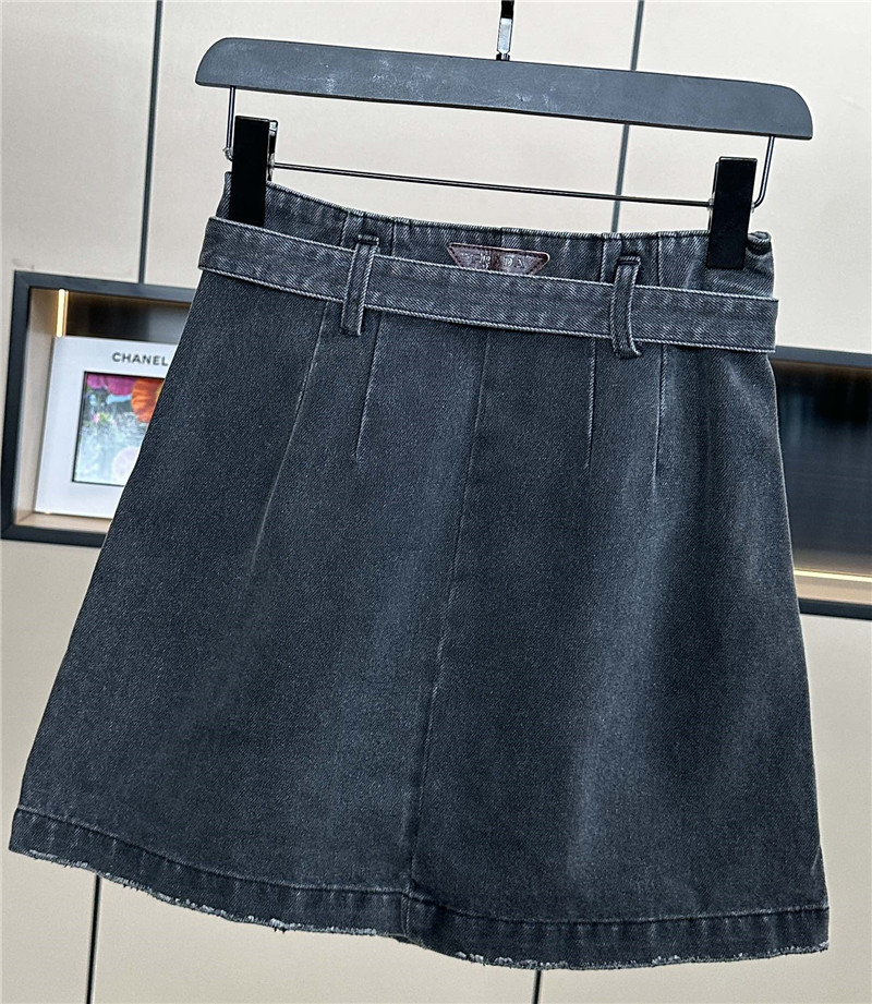 prada belt denim skirt replica clothing sites