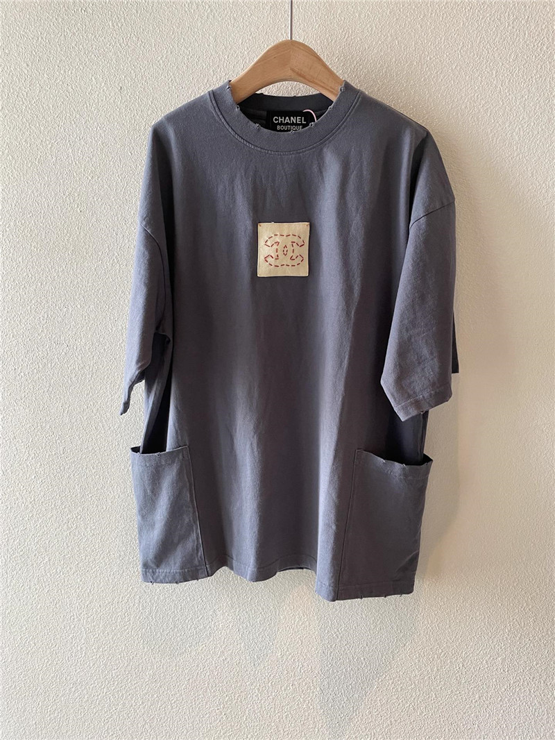 Chanel basic large pocket short sleeve replica clothes