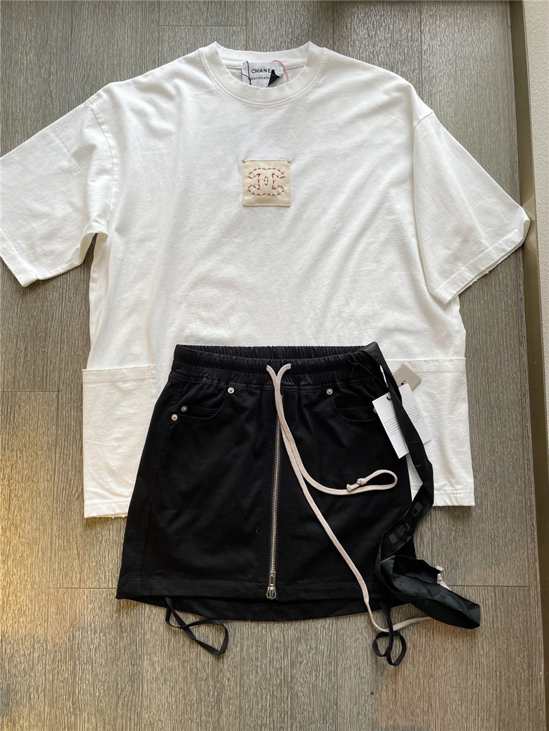 Chanel basic large pocket short sleeve replica clothes
