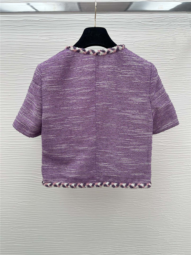 Ch**el tweed short sleeve jacketcheap replica designer clothes