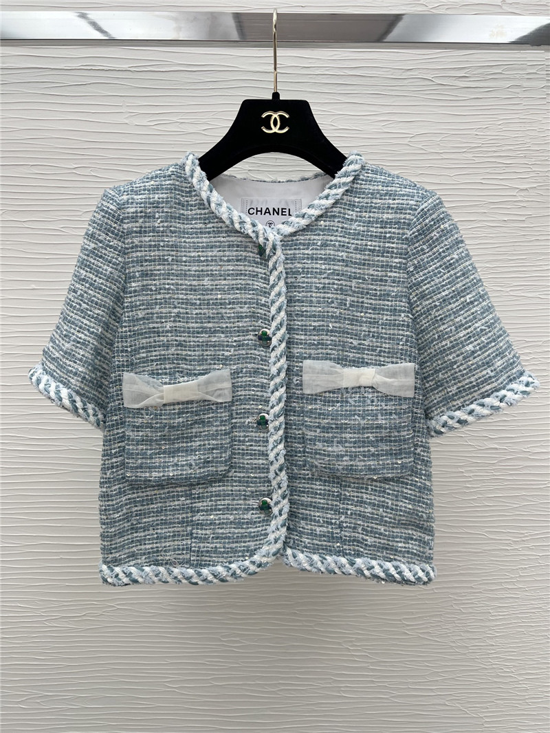 Chanel new short sleeve jacket replica designer clothing websites