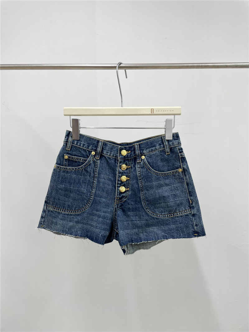 Ce1i*e buttoned slim denim shorts replica d&g clothing