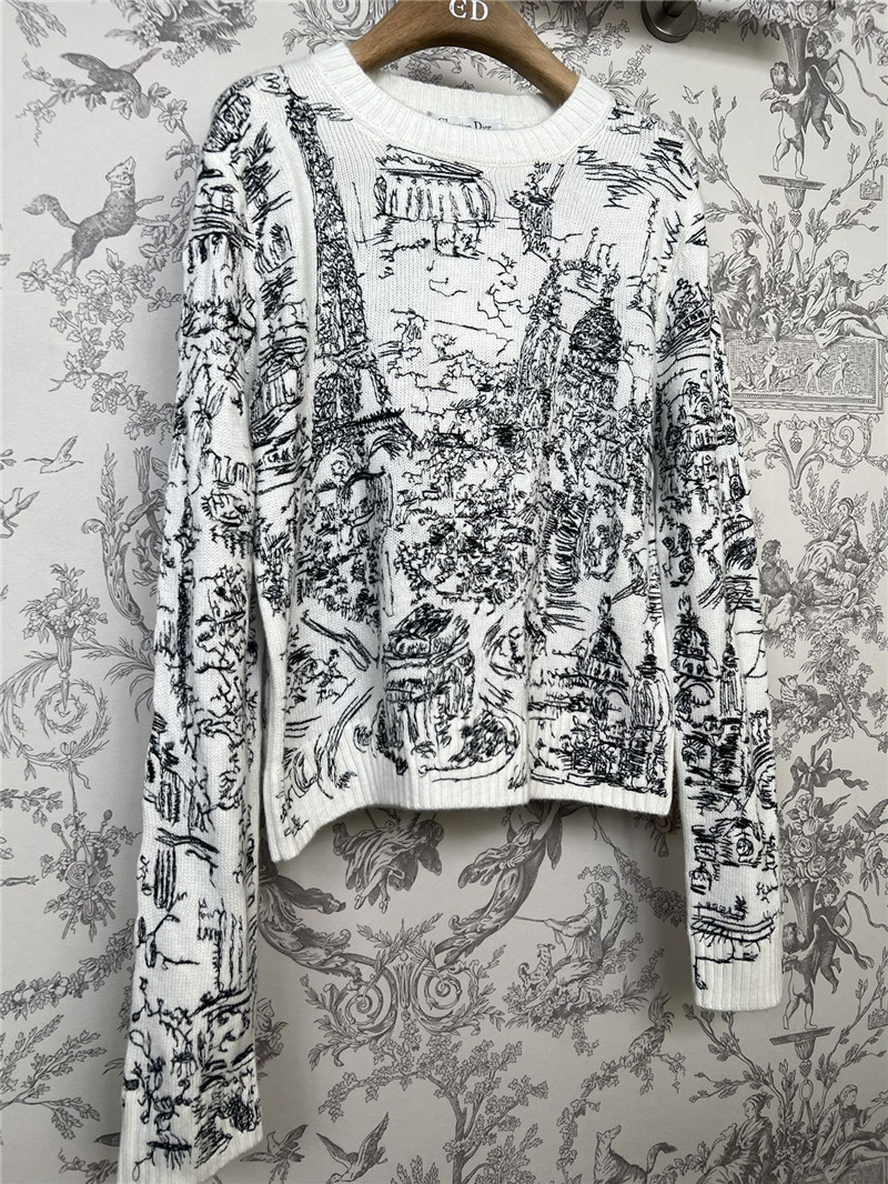Dior Jungle Print Knitted Sweater