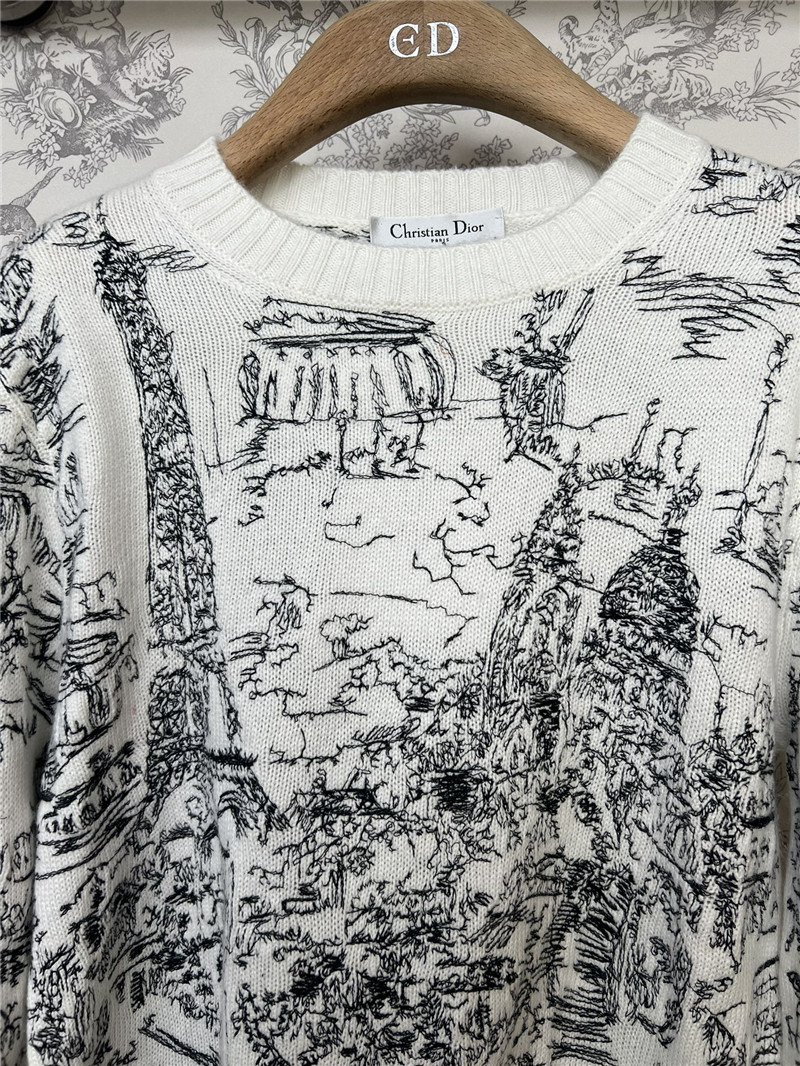 Dior Jungle Print Knitted Sweater