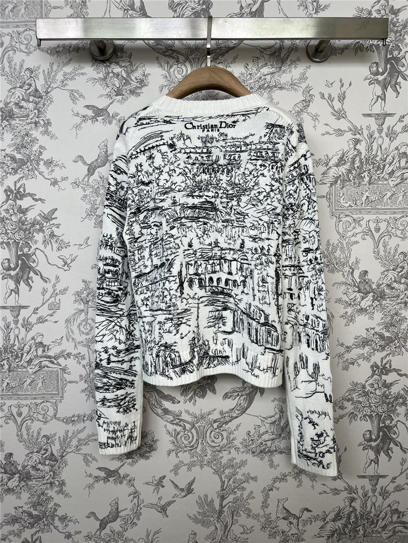 Dior Jungle Print Knitted Sweater