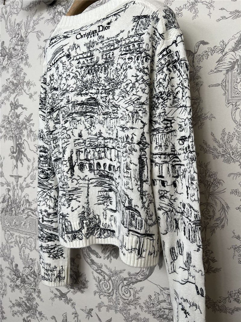 Dior Jungle Print Knitted Sweater