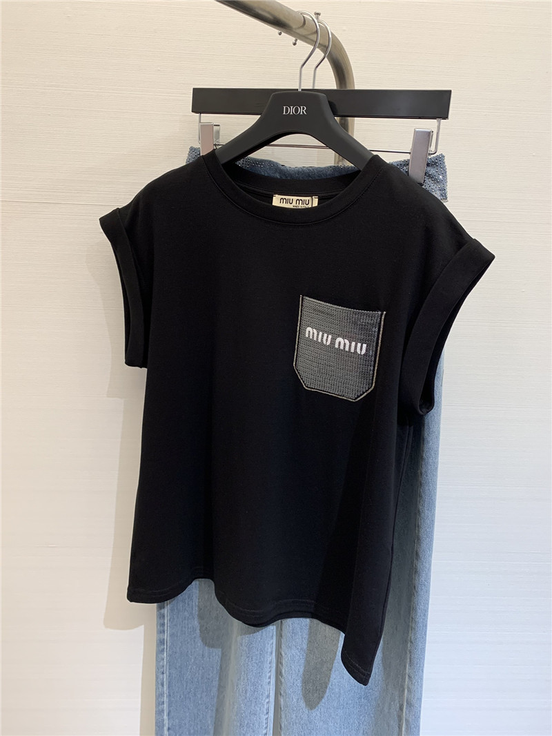 M1um1u rolled hem shirts replicas clothes