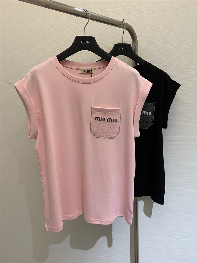 M1um1u rolled hem shirts replicas clothes