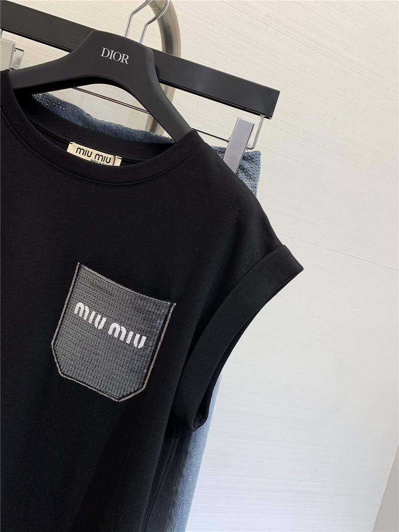 M1um1u rolled hem shirts replicas clothes