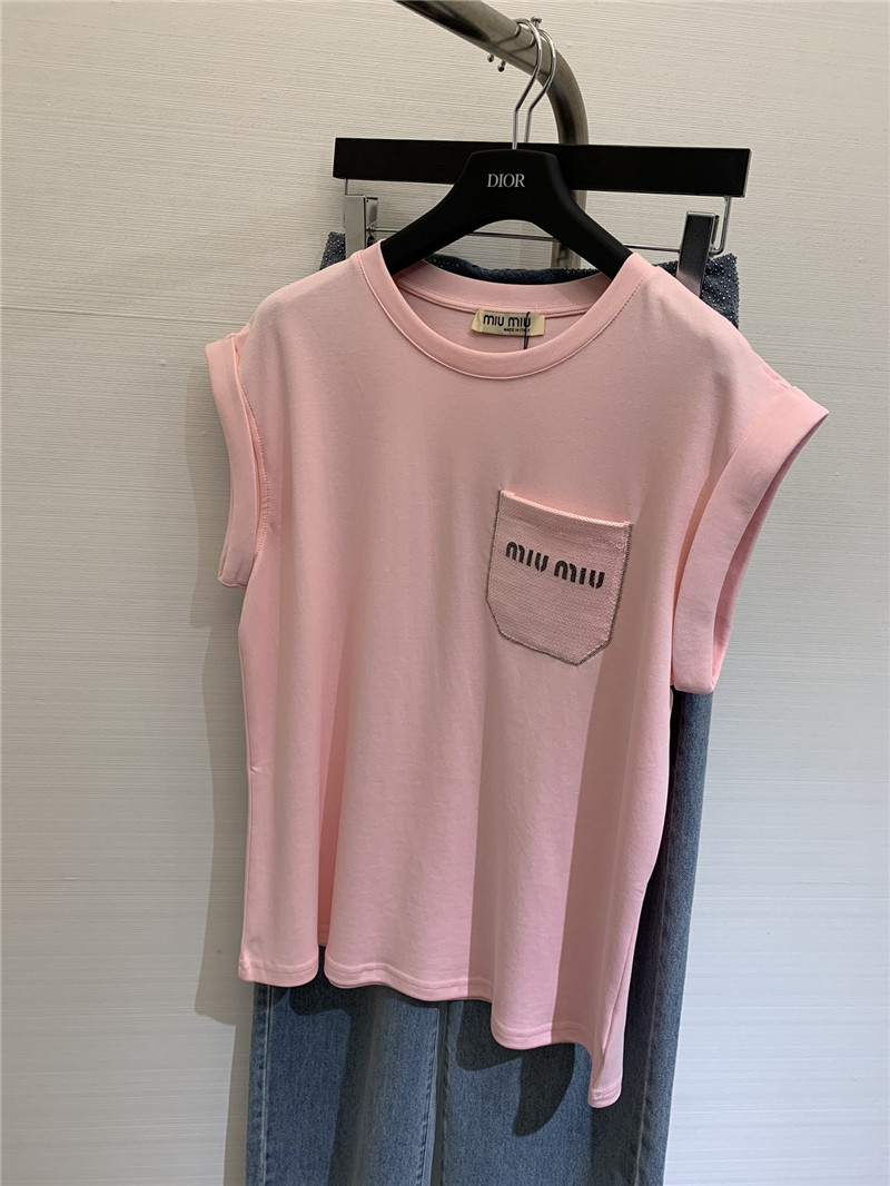 M1um1u rolled hem shirts replicas clothes