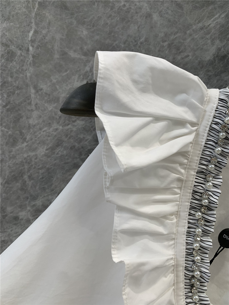 ch**el D1am0nd pearl ruffle bud dress replica d&g clothing