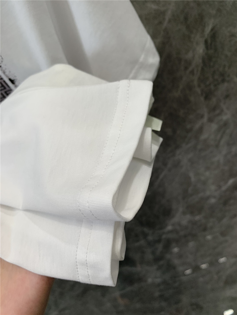 F**di ff letter print short-sleeved t-shirt replica d&g clothing