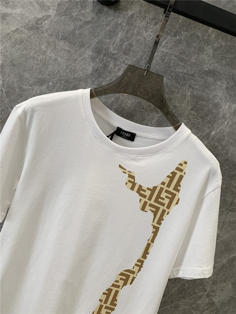 F**di letter print short-sleeved t-shirt replicas clothes