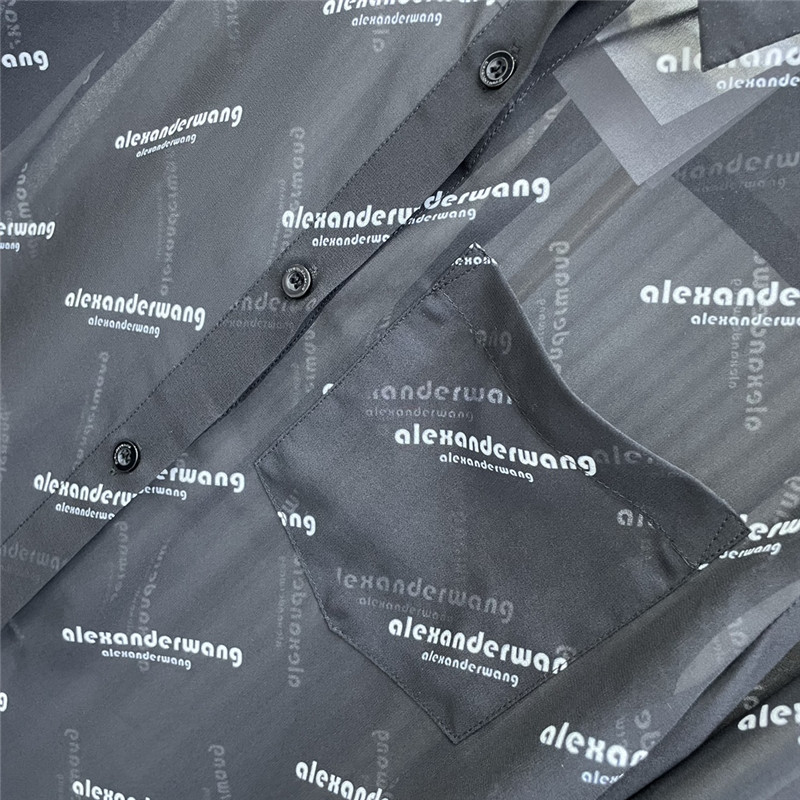 A1exa*der wang printed see-through shirt replicas clothes