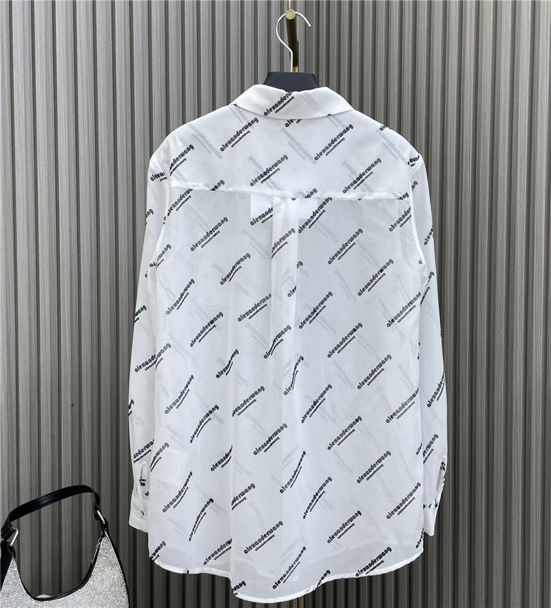 A1exa*der wang printed see-through shirt replicas clothes
