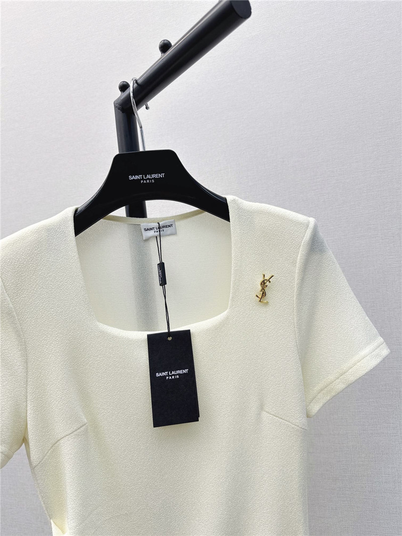 YSL pleated waist dress replica d&g clothing