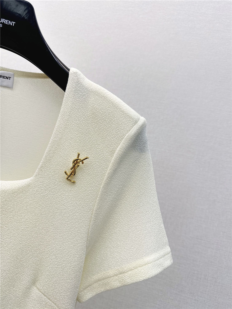 YSL pleated waist dress replica d&g clothing