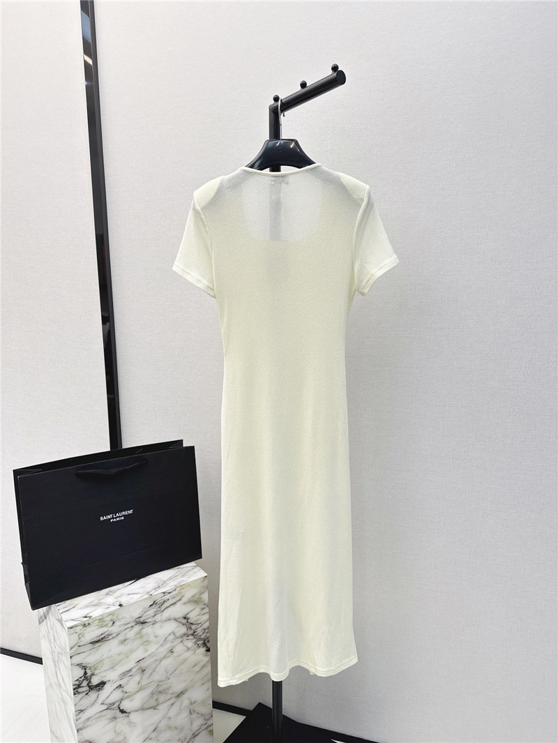 YSL pleated waist dress replica d&g clothing
