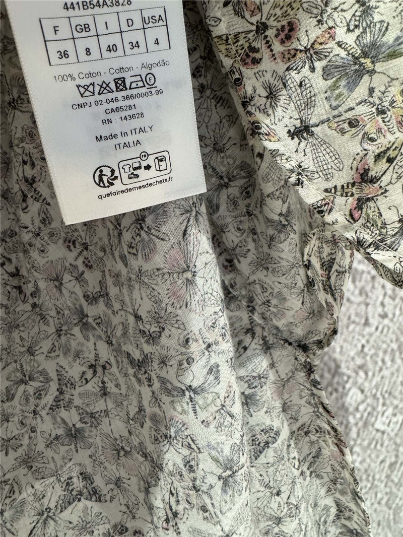 D10r butterfly pattern shirt replica d&g clothing