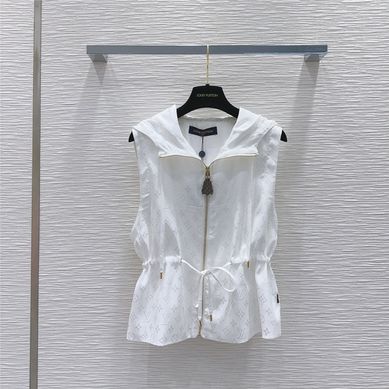 louis vuitton LV hooded vest + shorts set replica d&g clothing