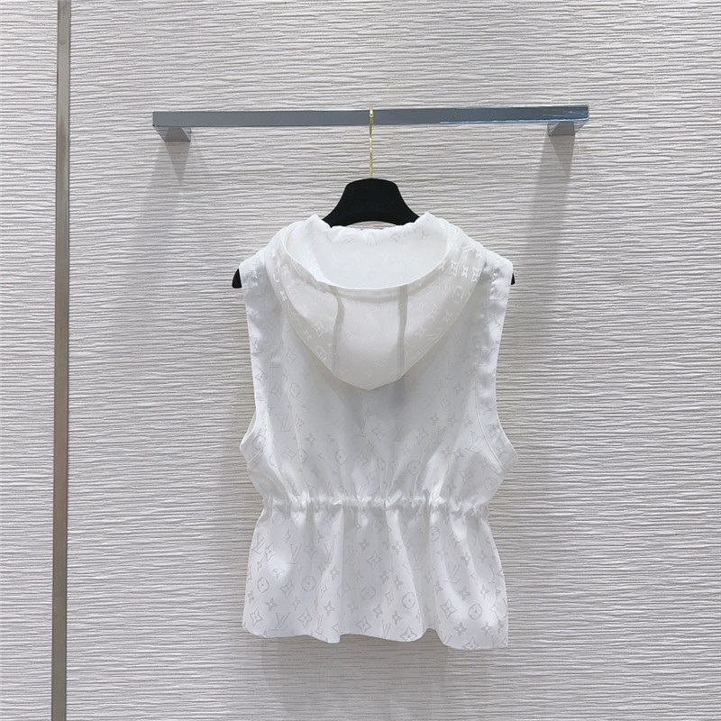 louis vuitton LV hooded vest + shorts set replica d&g clothing