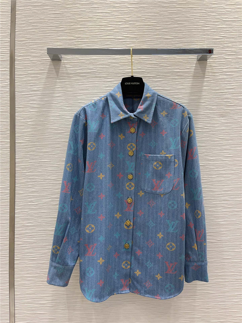 louis vuitton LV vintage denim shirt replica d&g clothing