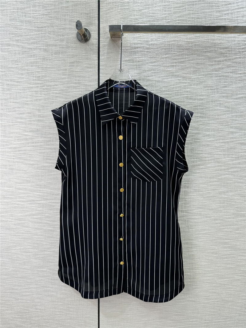 louis vuitton LV striped shirt + shorts suit replica d&g clothing