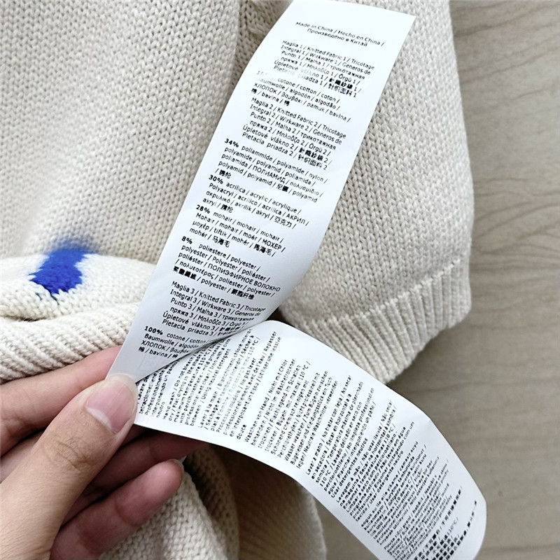 Vanitoo fireworks crocheted wool sweater replica d&g clothing