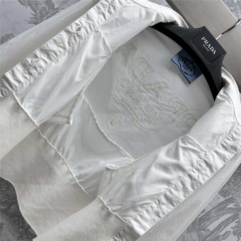 Pra*a fake two piece slim shirt replica d&g clothing