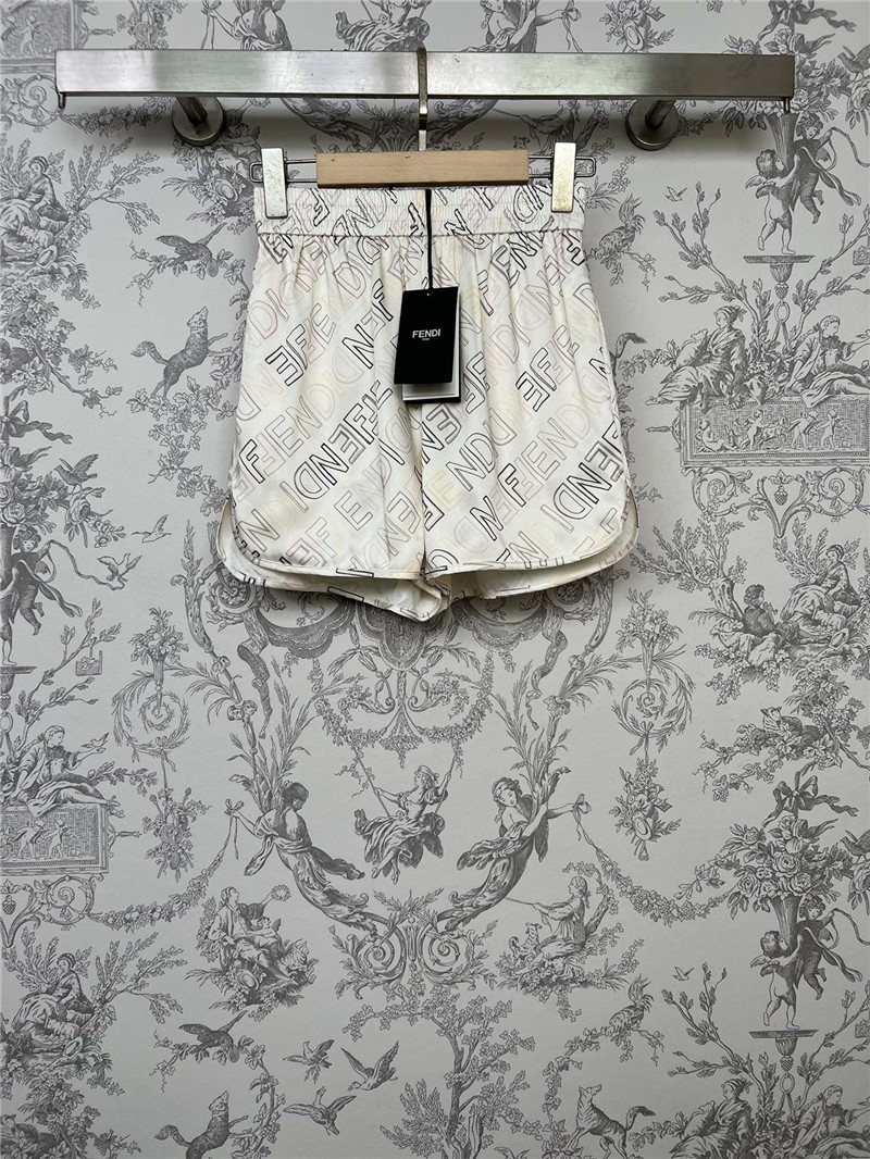 fendi new silk shorts replica designer clothes