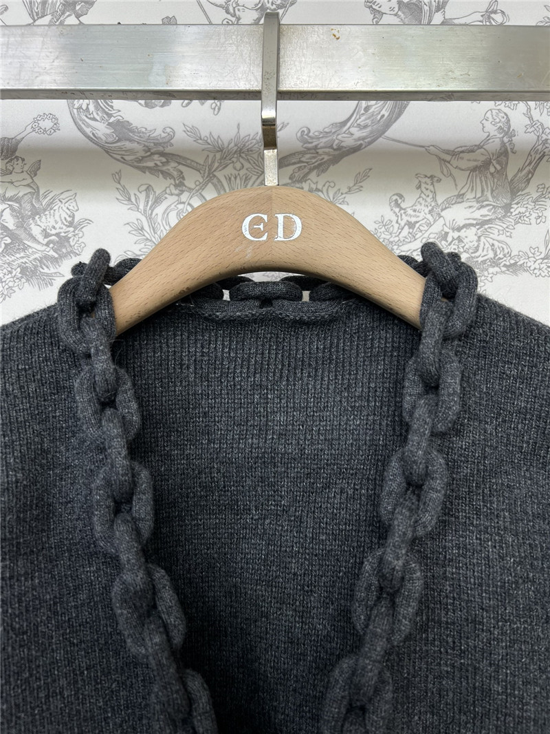 Alexander Wang Chain-Trim V-Neck Cardigan