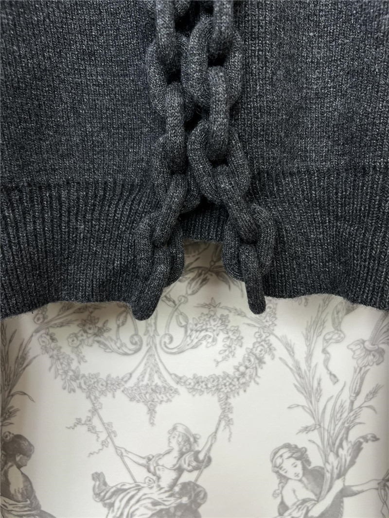 Alexander Wang Chain-Trim V-Neck Cardigan