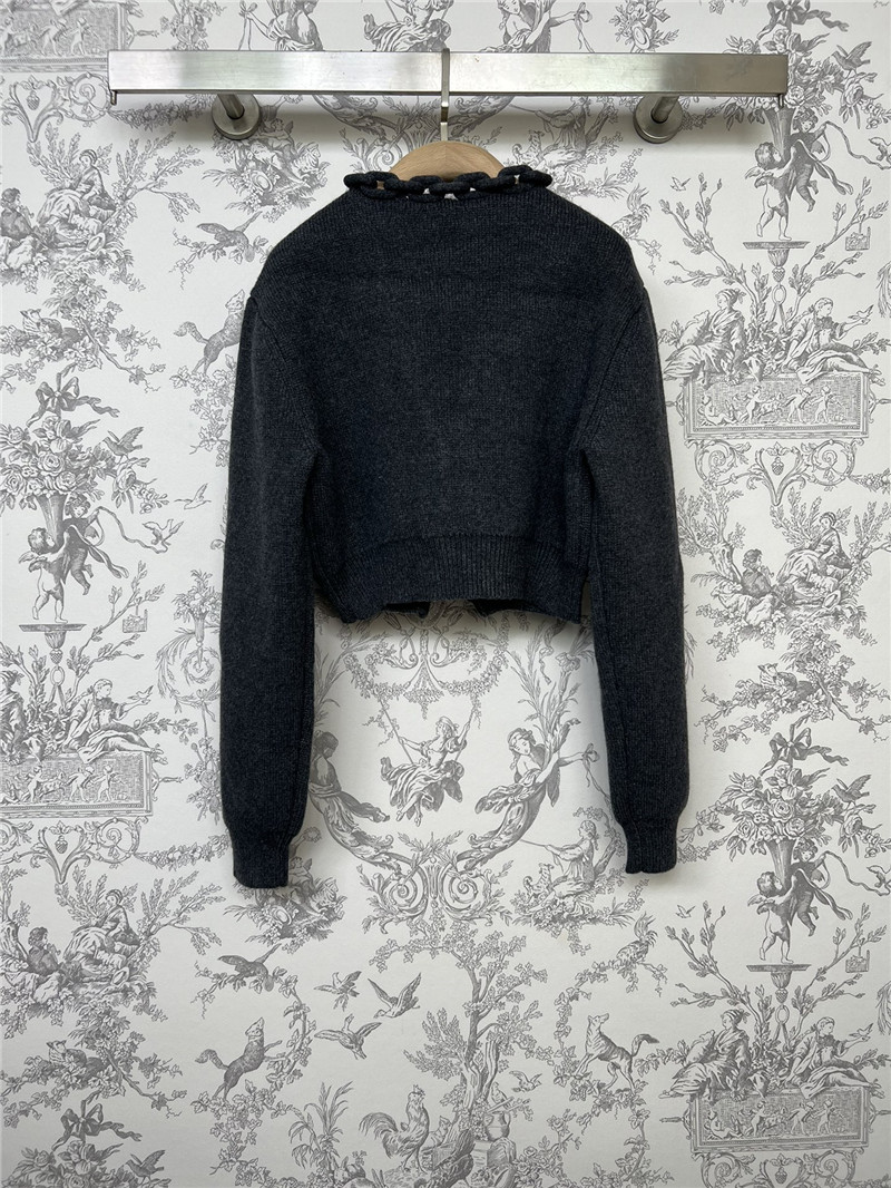 Alexander Wang Chain-Trim V-Neck Cardigan