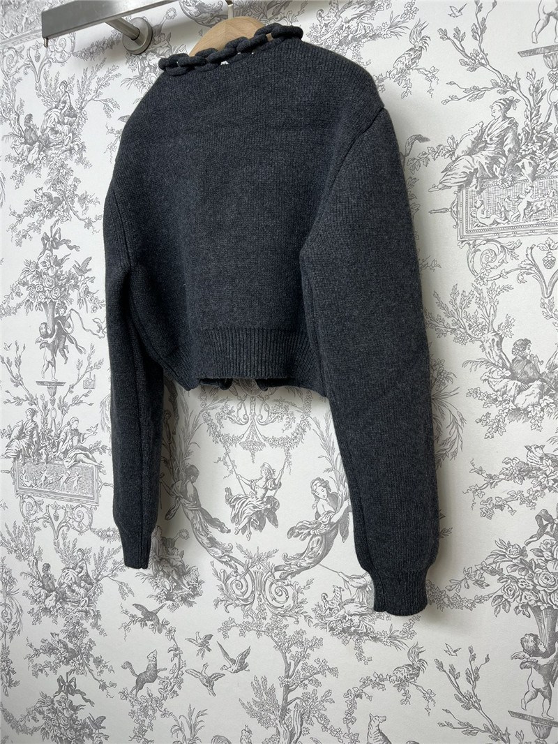 Alexander Wang Chain-Trim V-Neck Cardigan