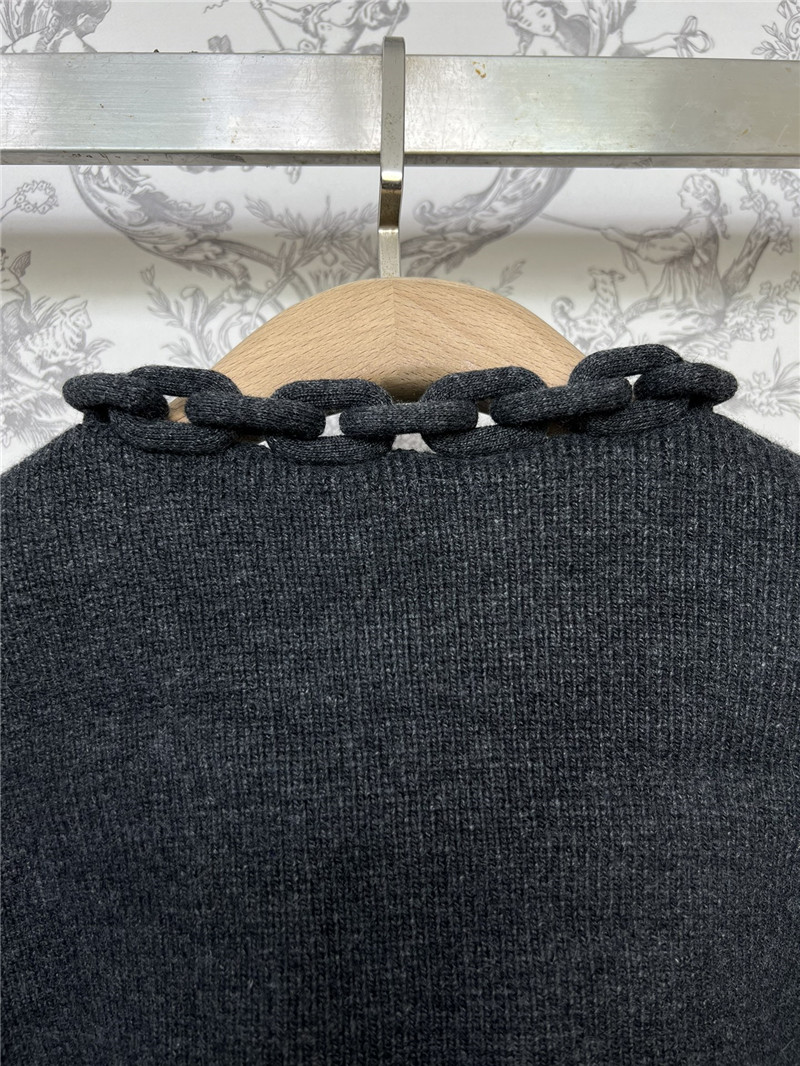 Alexander Wang Chain-Trim V-Neck Cardigan