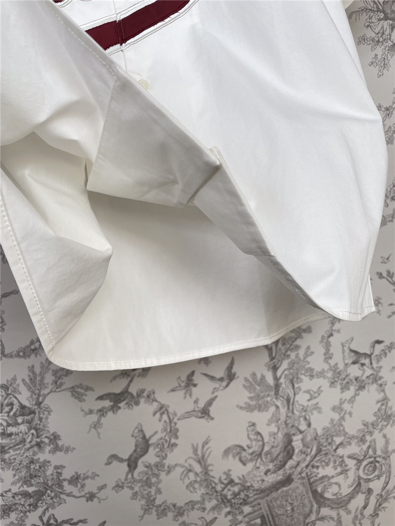 Va1e*ntin0 all-in-one letter embroidered shirt replica clothing